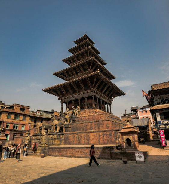 sunset-swayambhu